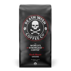Death Wish Coffee Dark Roast Grounds extra caffeine