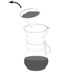 How to use a Chemex Step 7. Remove filter and discard