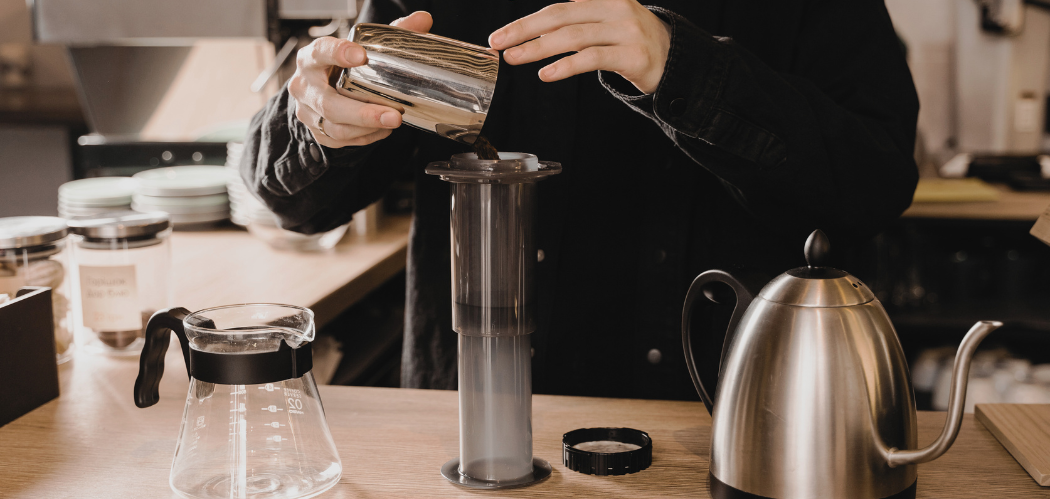 Making Coffee with Aeropress