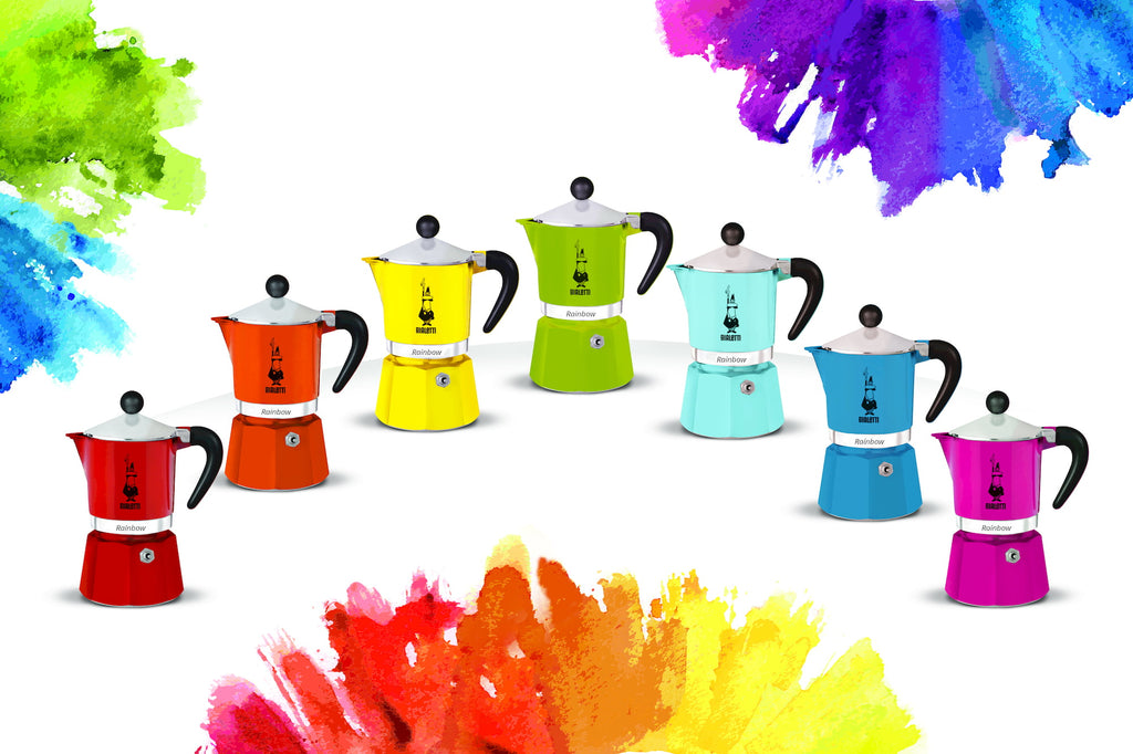 Colorful Moka Pot Bialetti Rainbow 3 Cup