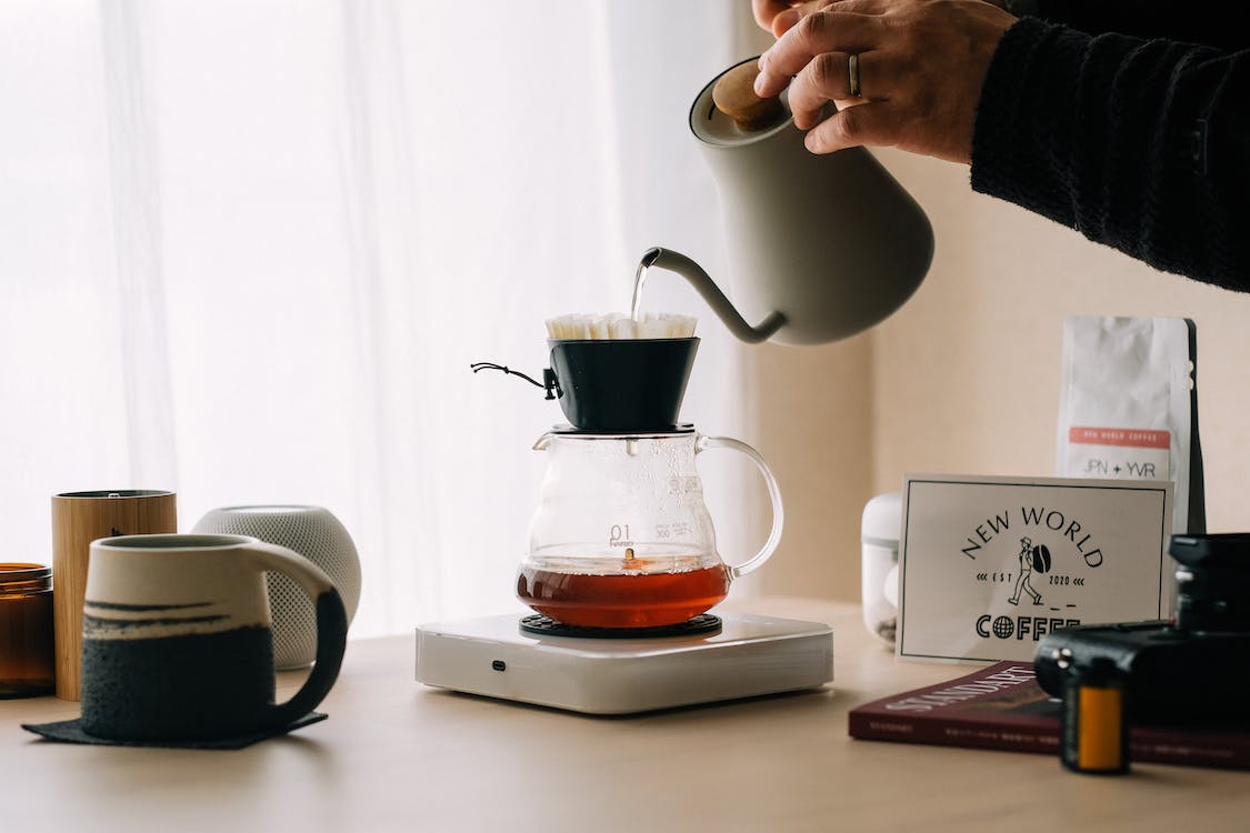 Brewing Coffee with Mug