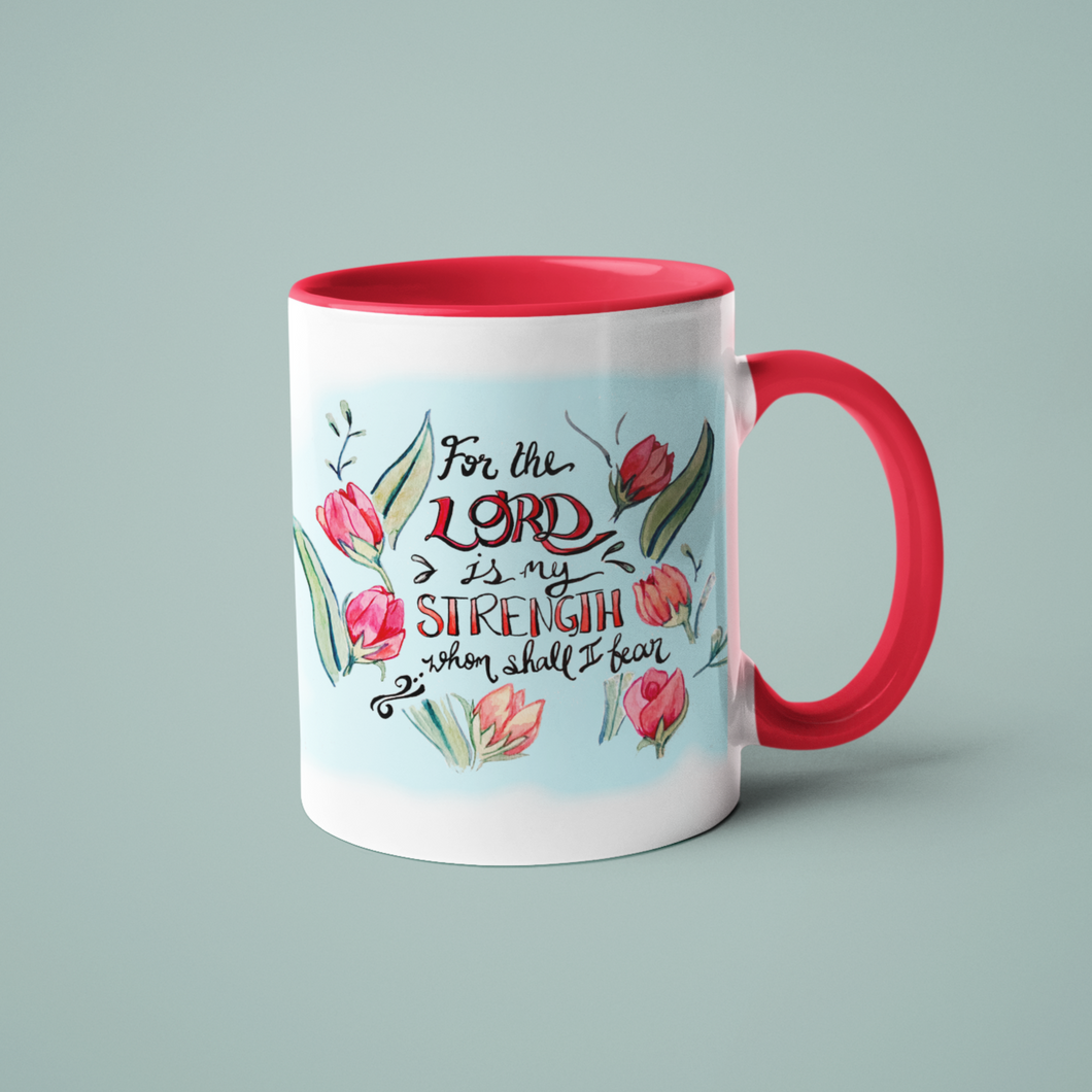 For The Lord Is- Accent mug, 11oz