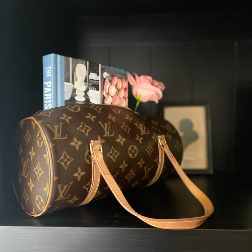 Louis Vuitton Cream Monogram Canvas Rayures Noé Petite