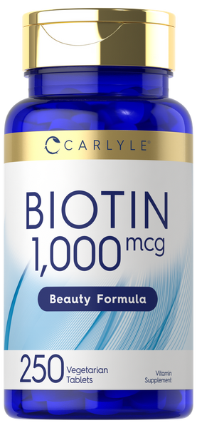 Implicaties Acht Gering Biotin 1000mcg | 250 Vegetarian Tablets – Carlyle Nutritionals
