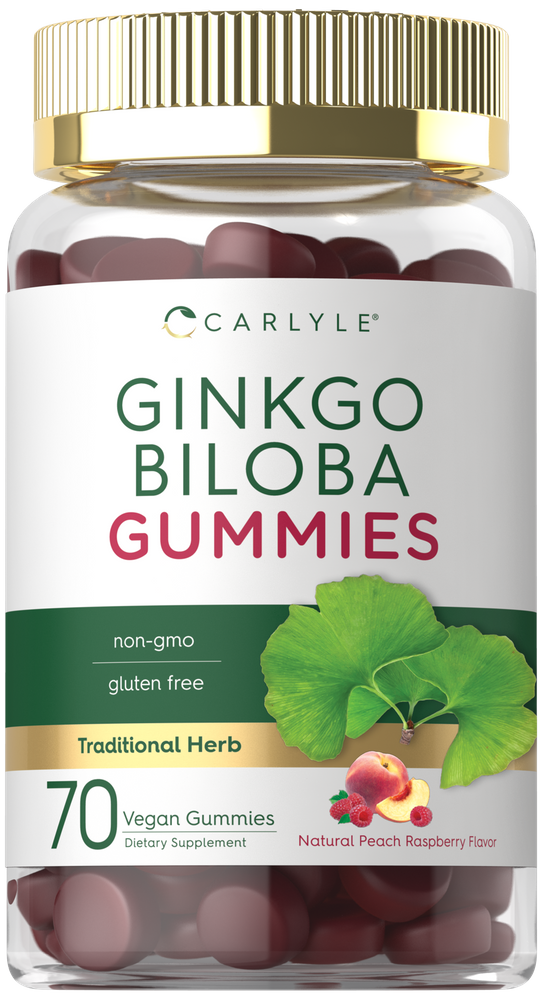 Biloba | 70 Gummies | Natural Raspberry Flavor – Carlyle Nutritionals