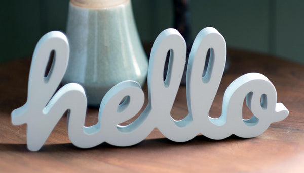 Hello word ornament