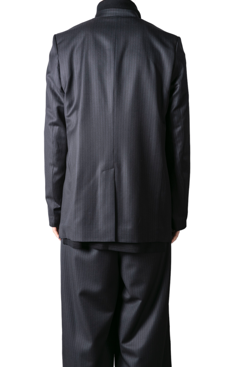 prasthana : LC1 lapel less jacket [ERMENEGILDO ZEGNA FABRIC