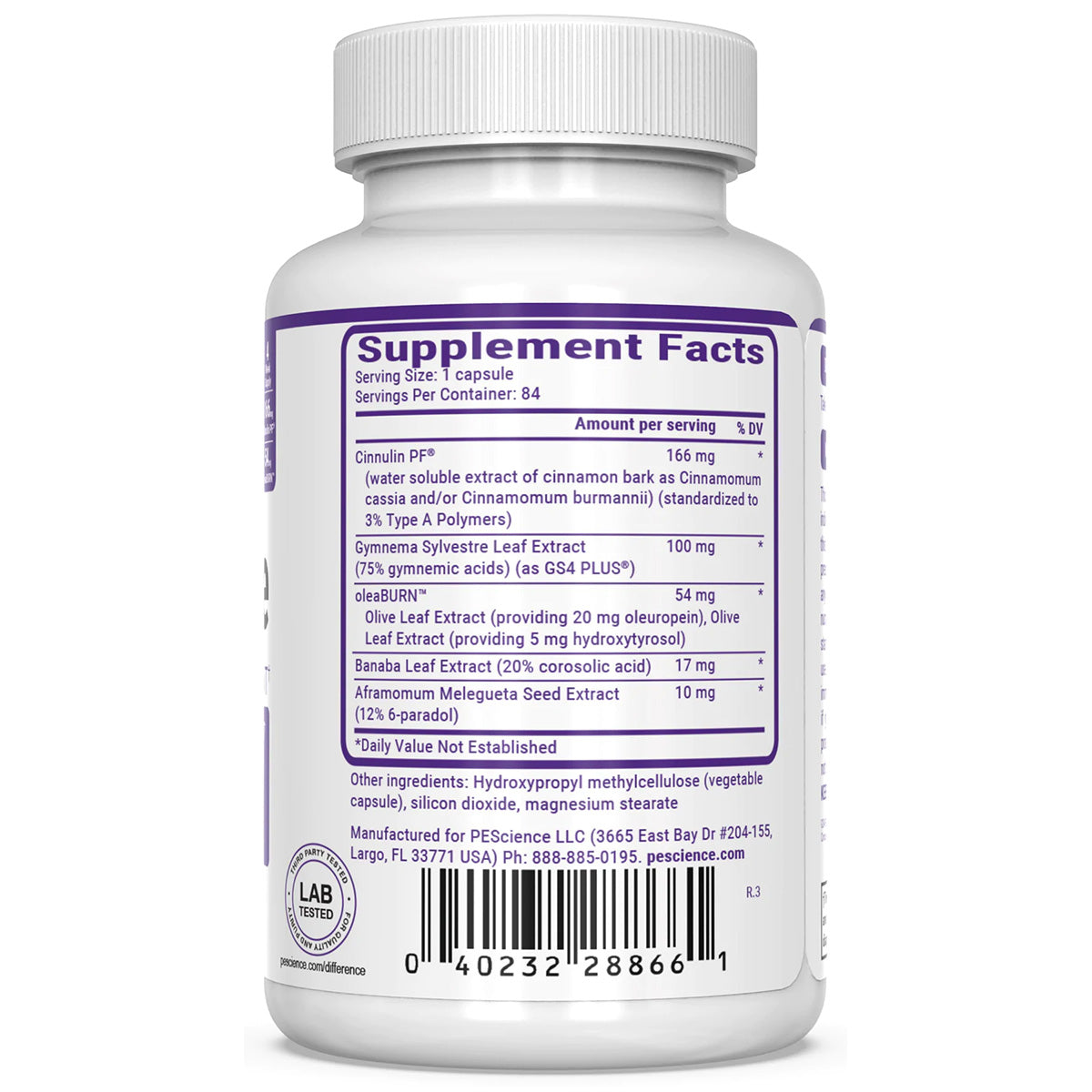 Lipovate Supplement Facts