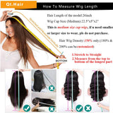 QTHAIR 12A Grade Body Wave Wigs With Bangs Virgin Brazilian None Lace Front Wigs Human Hair Wigs 150% Density Glueless Machine Made Wigs For Black Women(22 inch, Body wave)