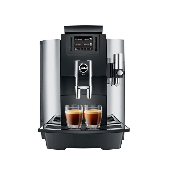  Jura E6 Máquina de café expreso automática y asequible con  fuerza de café programable (platino) paquete con cartucho de filtro  inteligente, tabletas de limpieza, bolsa de granos de café y recipiente 