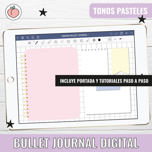 Cuaderno digital sin pestañas  Páginas de puntos – HardPeach