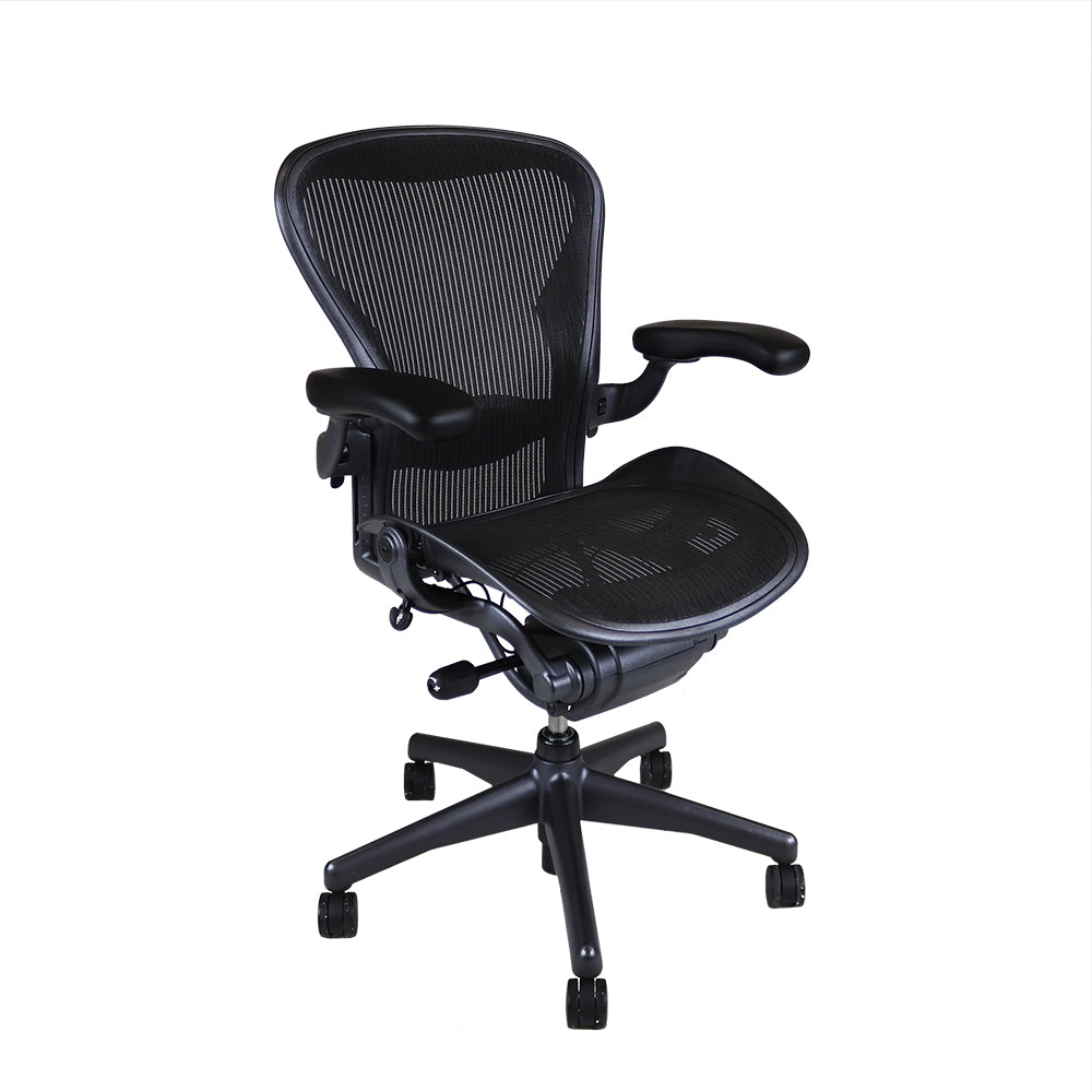 Herman Miller Aeron Classic Silver Mesh Back Task Chair - Size B