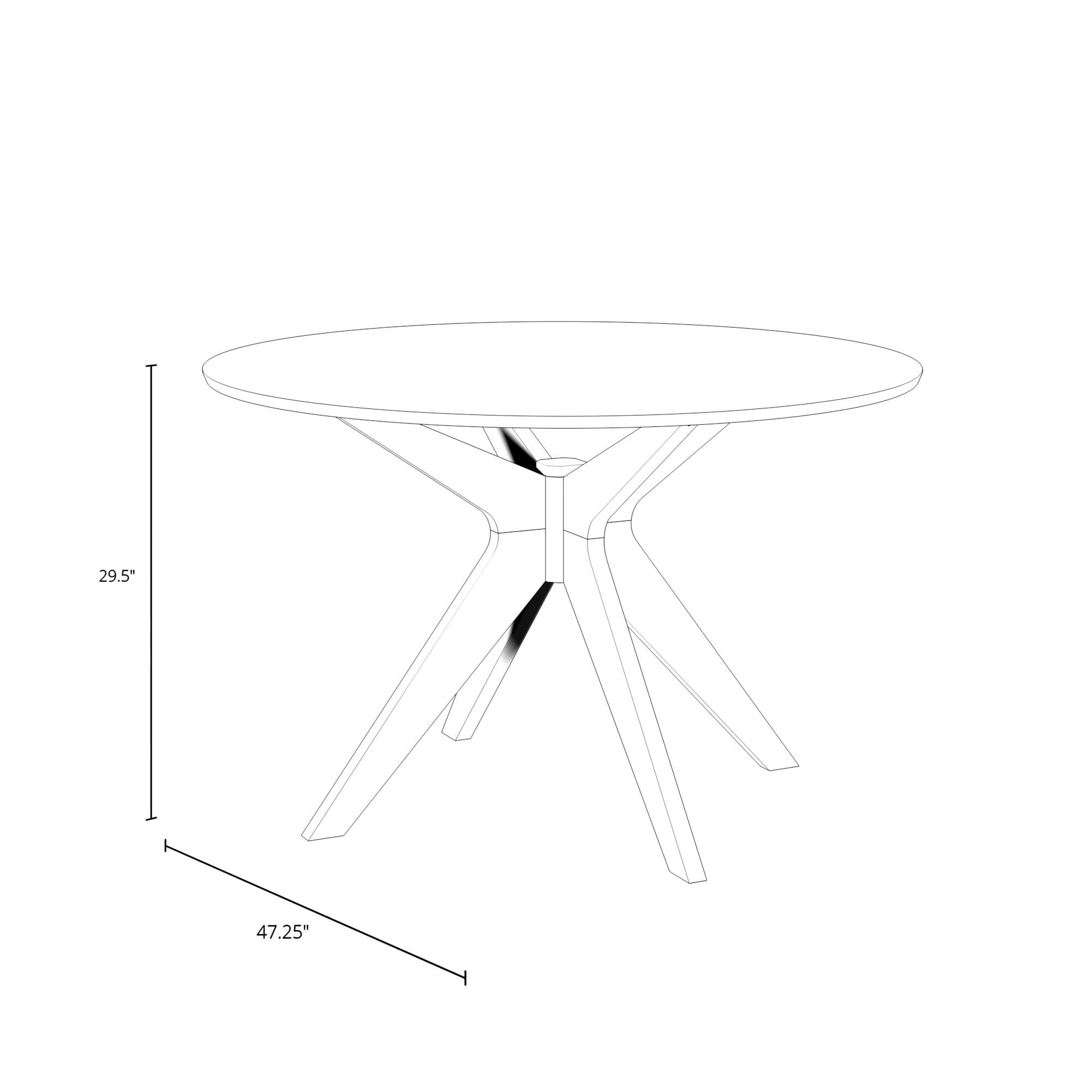 Brockton Round Dining Table