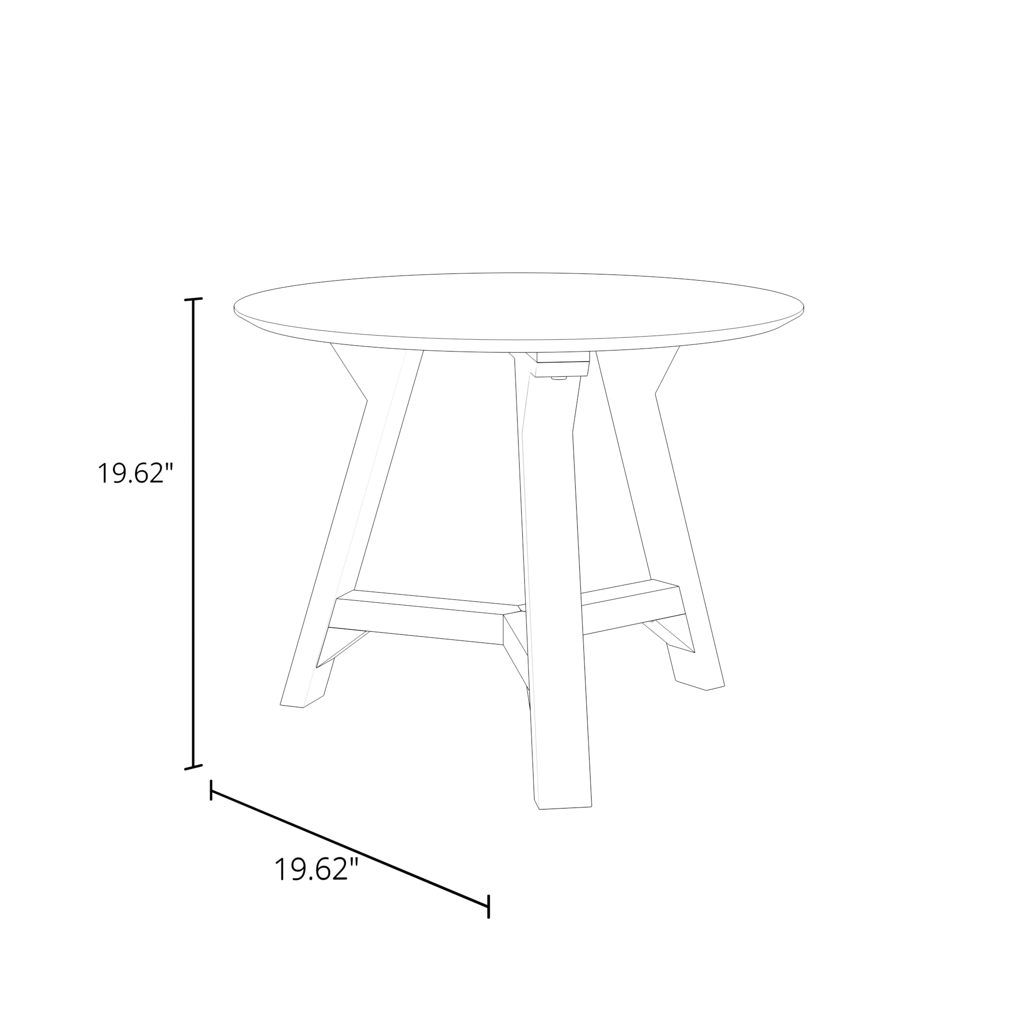 Aubrey Faux Marble Side Table