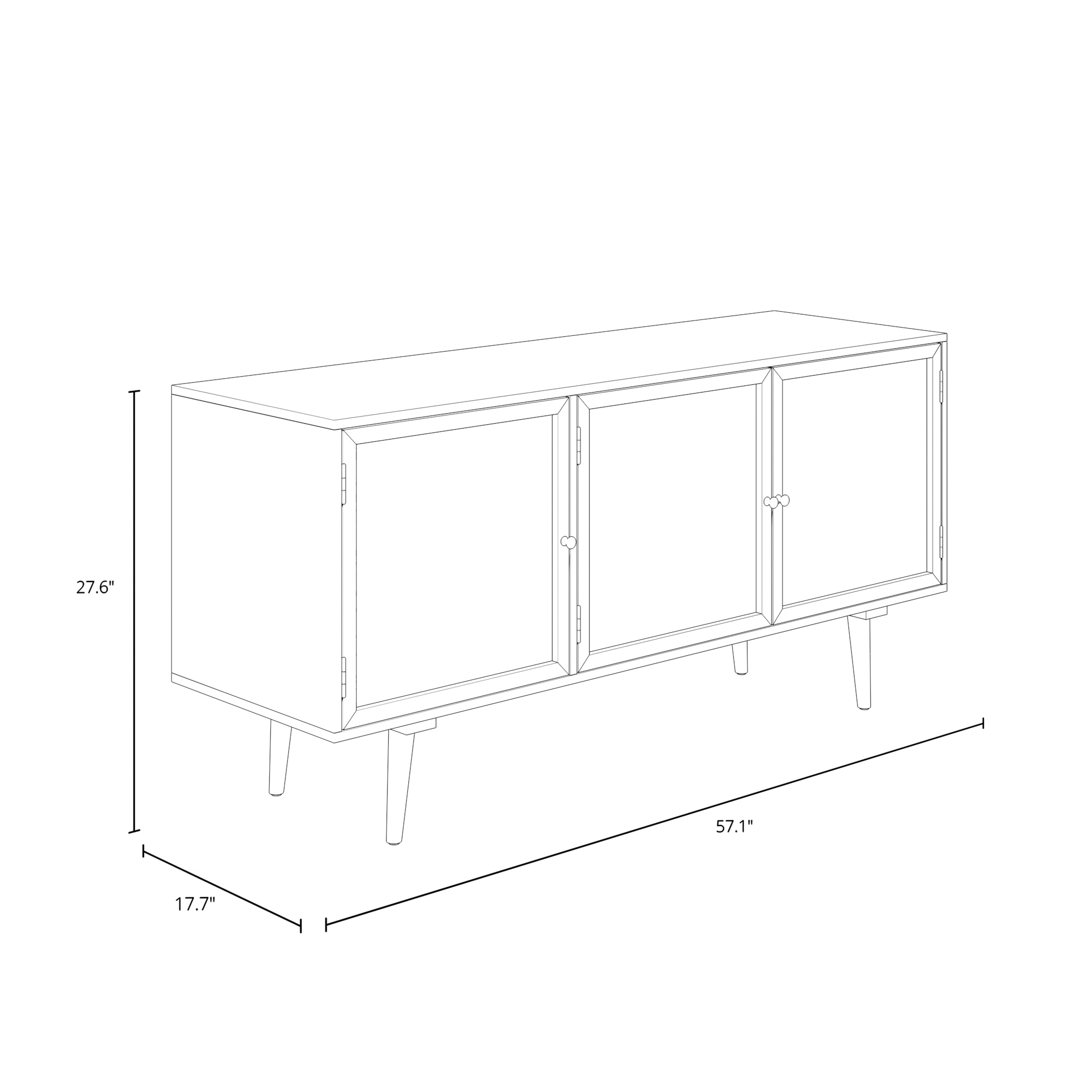 Lois Three Door Sideboard