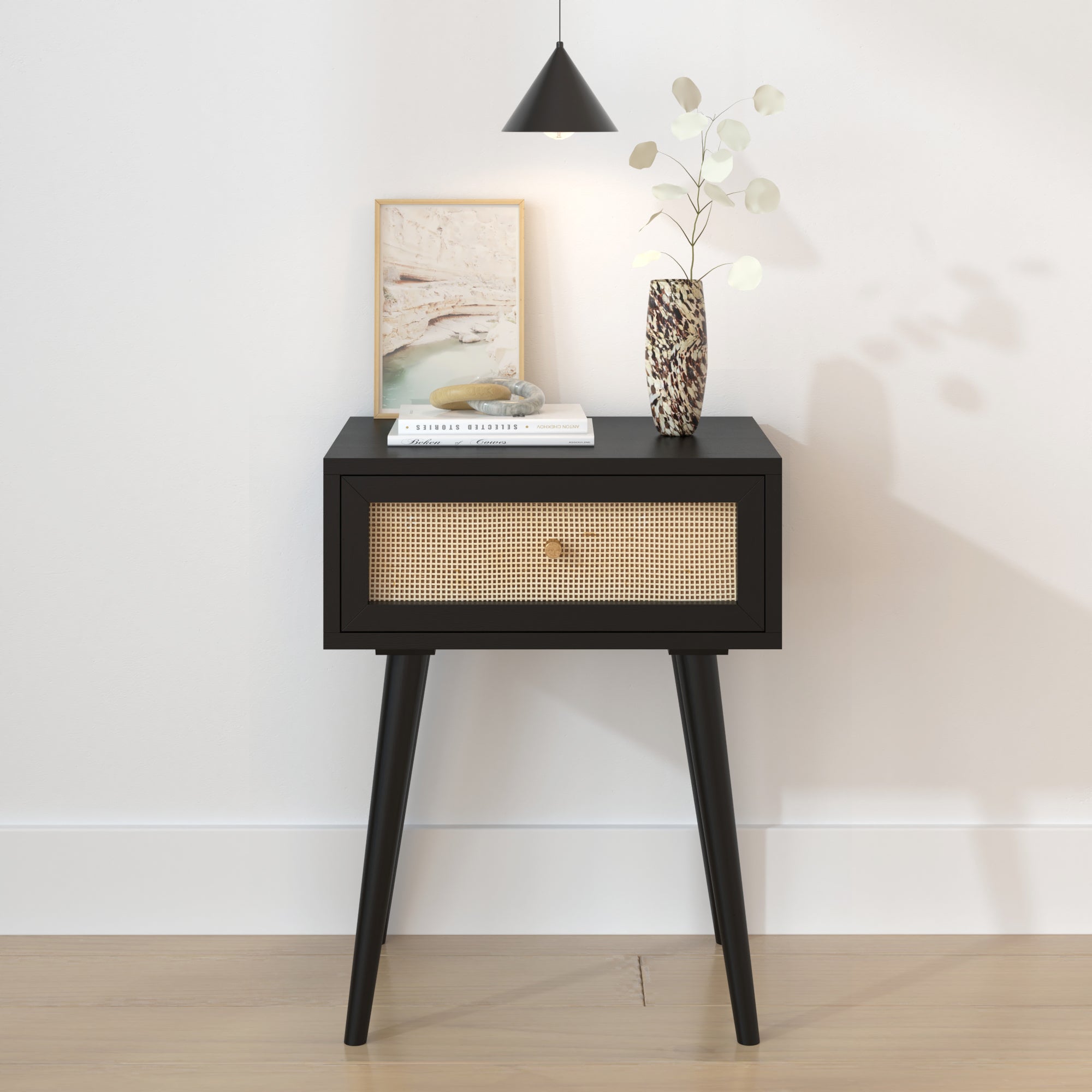 Glenda One Drawer Nightstand