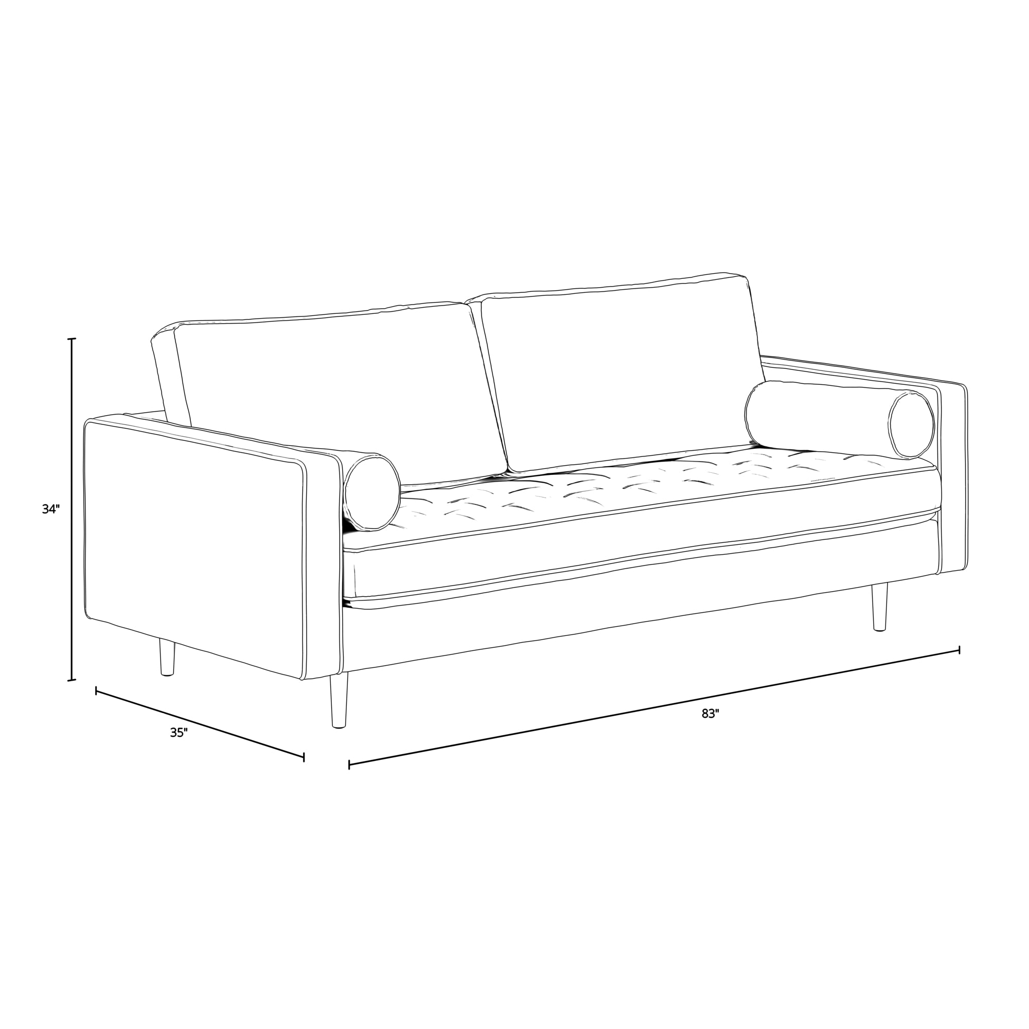 Bloomfield Performance Velvet Sofa