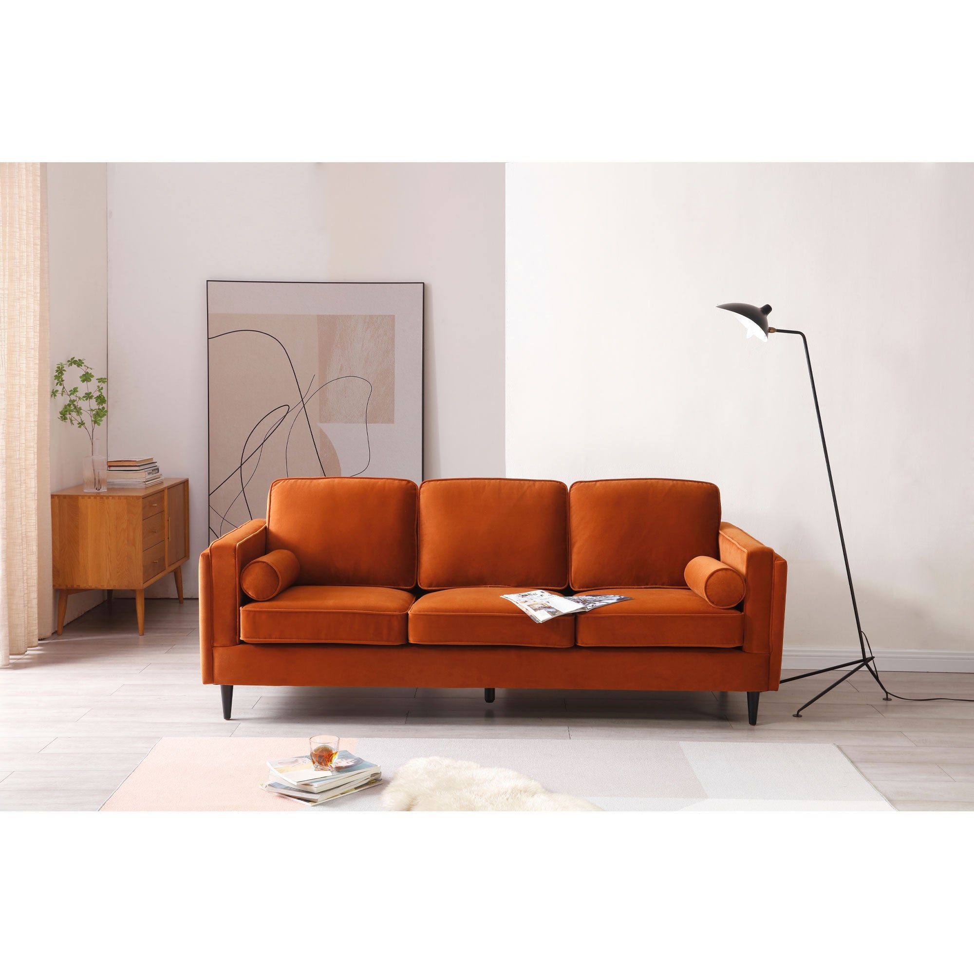 Cassie Velvet Sofa