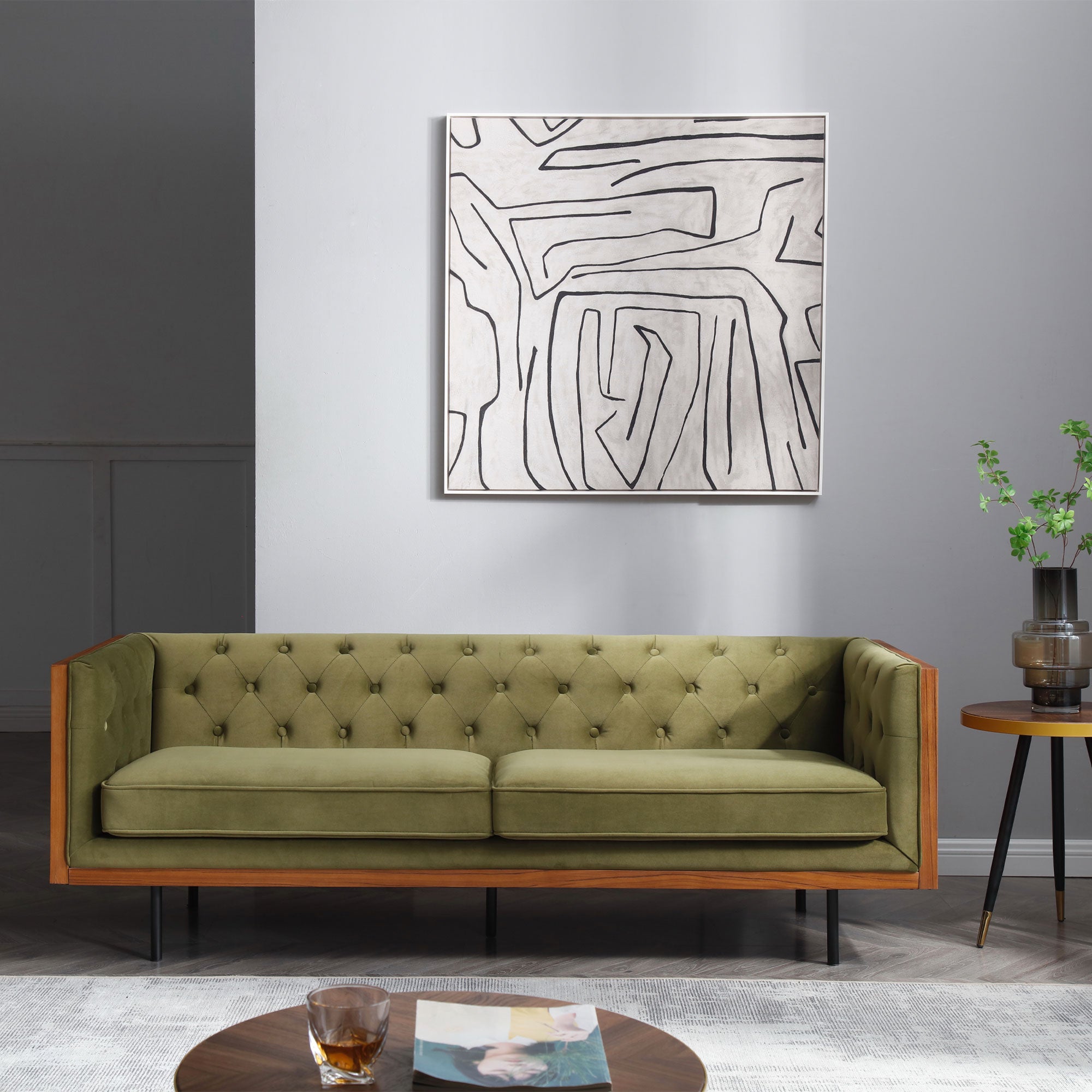 Anders Velvet Sofa