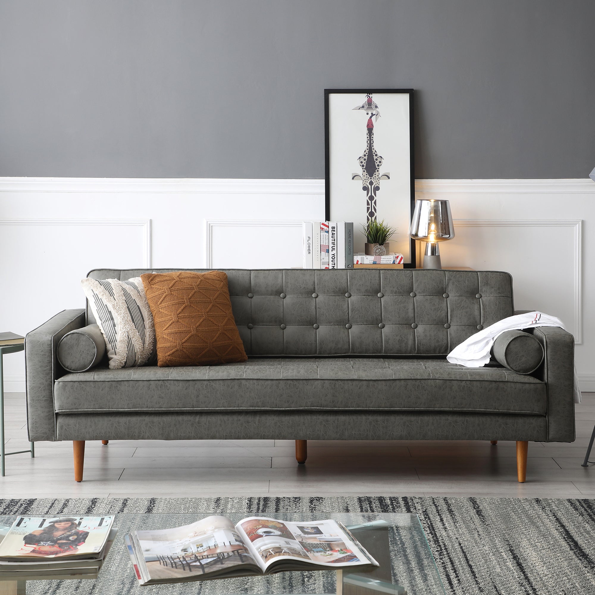 Oscar Leatherette Sofa