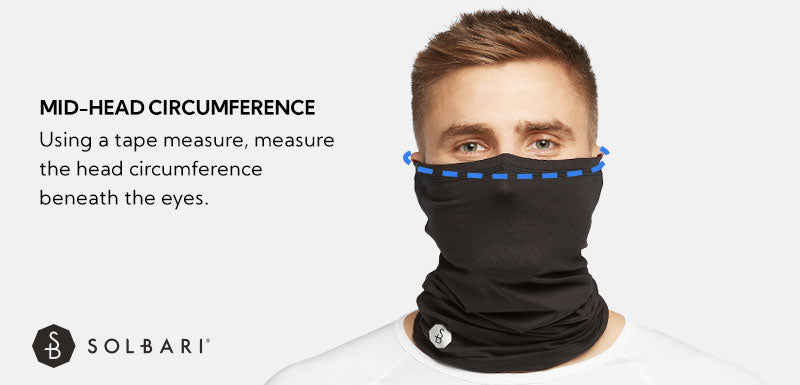 Face & neck Gaiter Size Guide