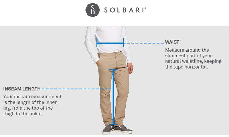 UPF50+ Sun Protective Pants For Men | UV Protection Trousers | Solbari