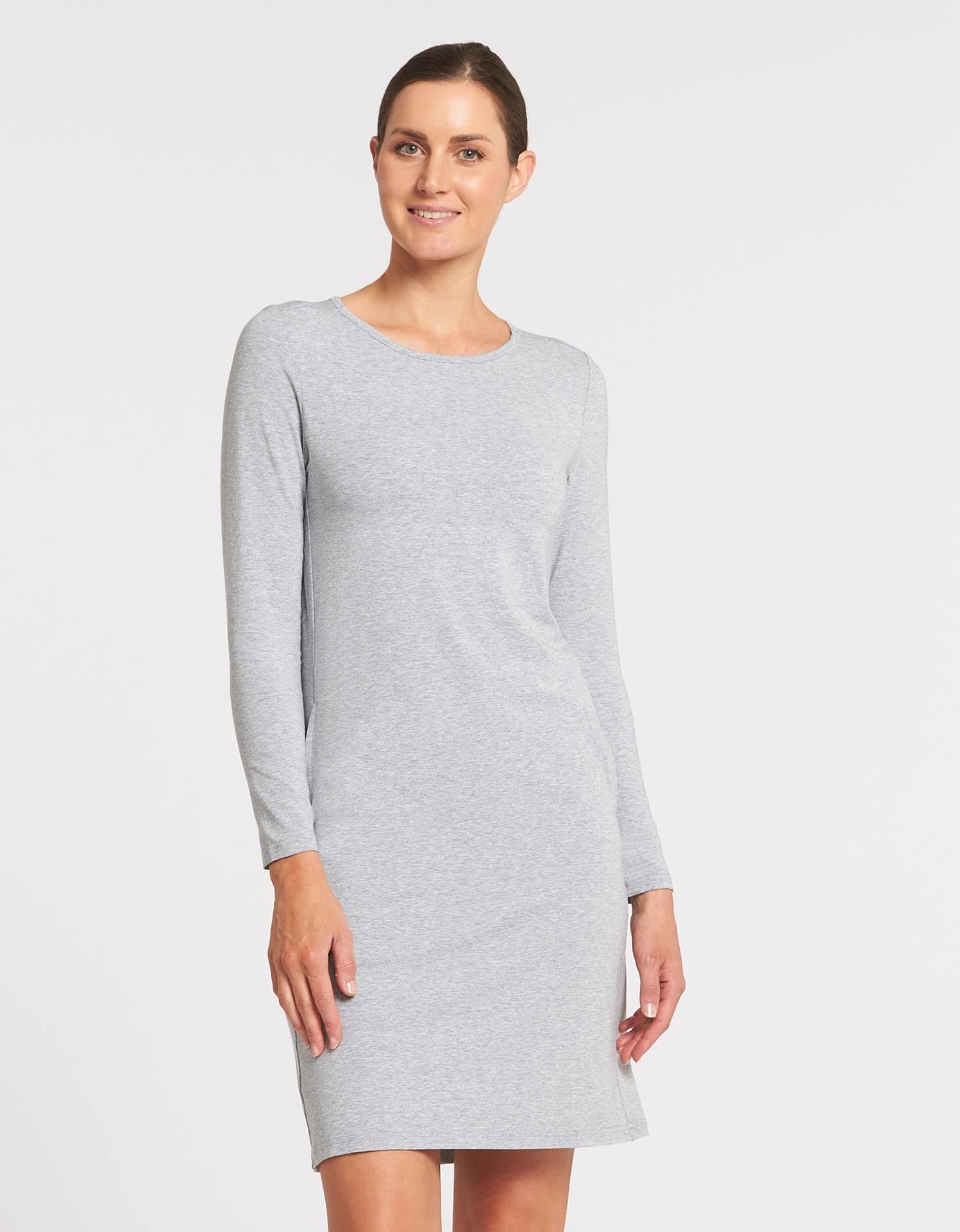 womens long sleeve t shirt dress