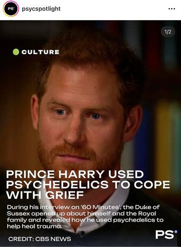 Prince Harry Uses Psychadelics to Heal Grief & Trauma (@psycspotlight)