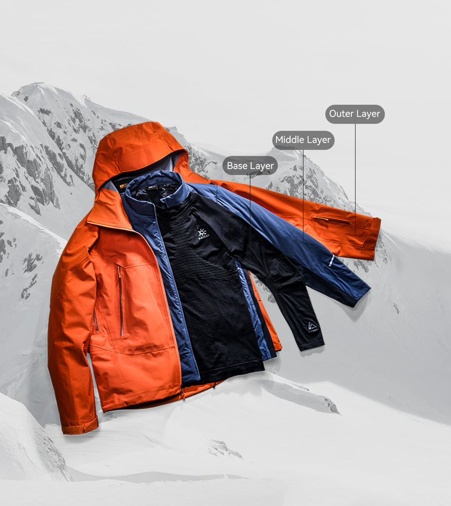 Guida all'acquisto di abbigliamento da arrampicata KAILAS_Principio a 3 strati 2