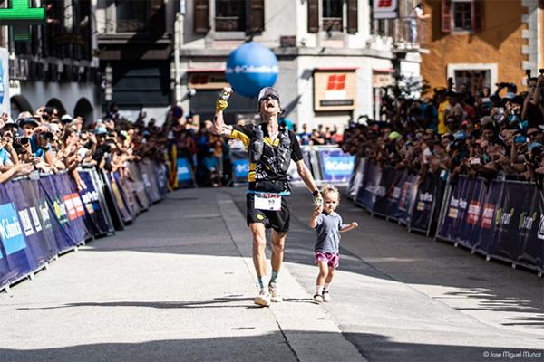 Scotty Hawker at the finish line in UTMB 2019