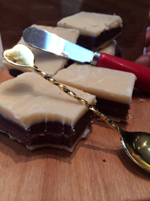 Dark and White Chocolate Fudge