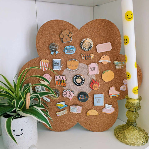 My cork board panels came in today and now I have one specifically for  pins! : r/EnamelPins
