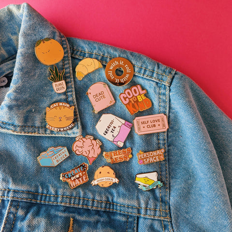 where to put enamel pins?