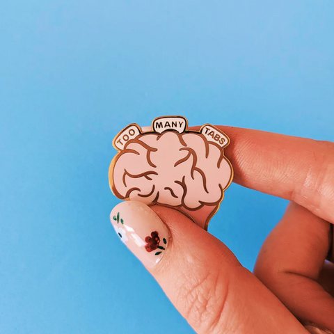 adhd enamel pin gift