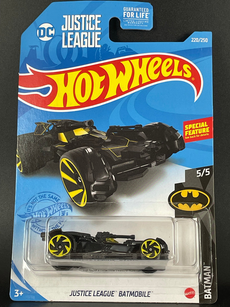 Hot Wheels Batman 5/5 - Justice League Batmobile (Treasure Hunt) 220/2 –  Variant
