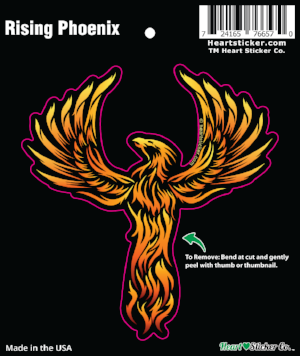 Sticker Rising Phoenix Vinyl Decal