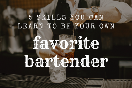 professional bartender making a drink
