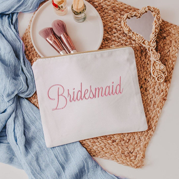 Bridesmaid Makeup Bag - Wedding