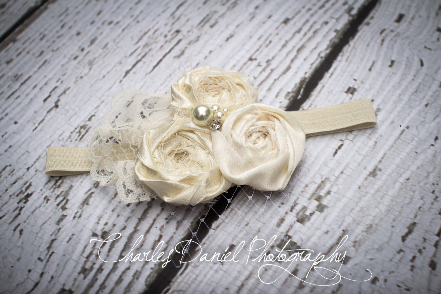 The Amelia Vintage Rosette Headband