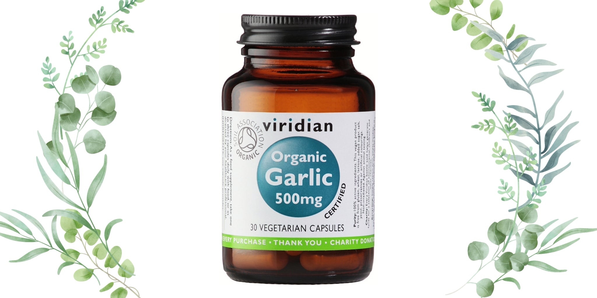 Viridian Organic Garlic 500mg
