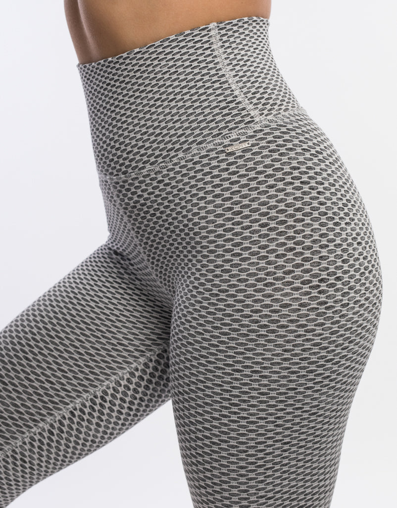 Silk Scrunch Leggings - Plush Grey