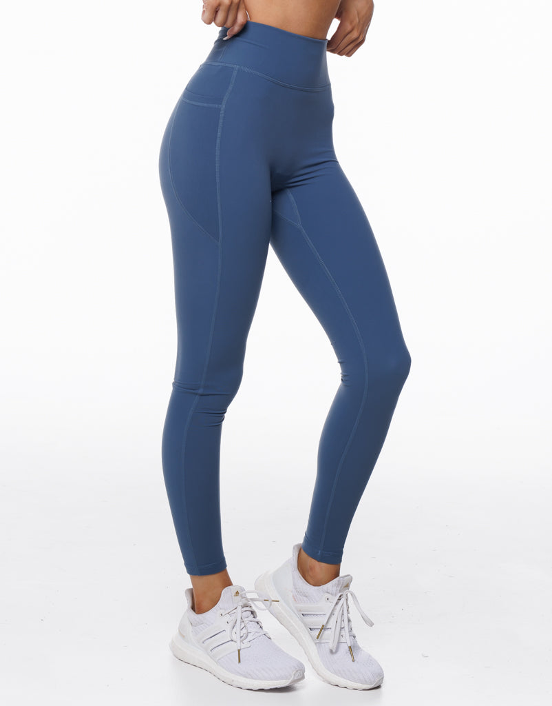 Ascend Pocket Leggings - Denim Blue