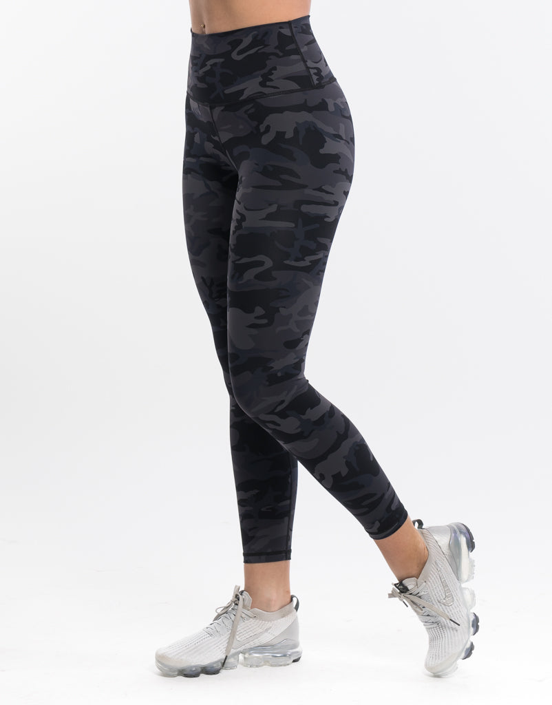 Sculpt Seamless Scrunch Black Marl Leggings | TALA