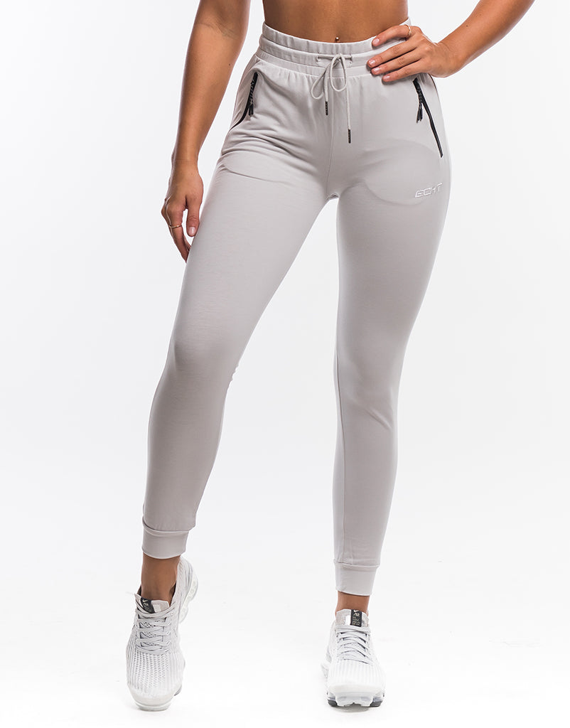 ladies white joggers