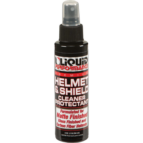 bottle of liquid performance helmet & shield cleaner