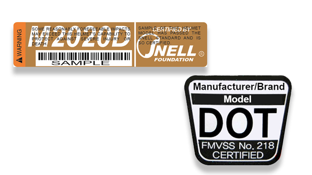 DOT and SNELL labels