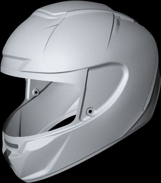 an example of a motorcycle helmet's exterior shell