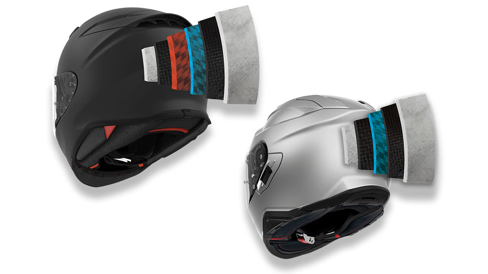 shoei motorcycle helmet layers