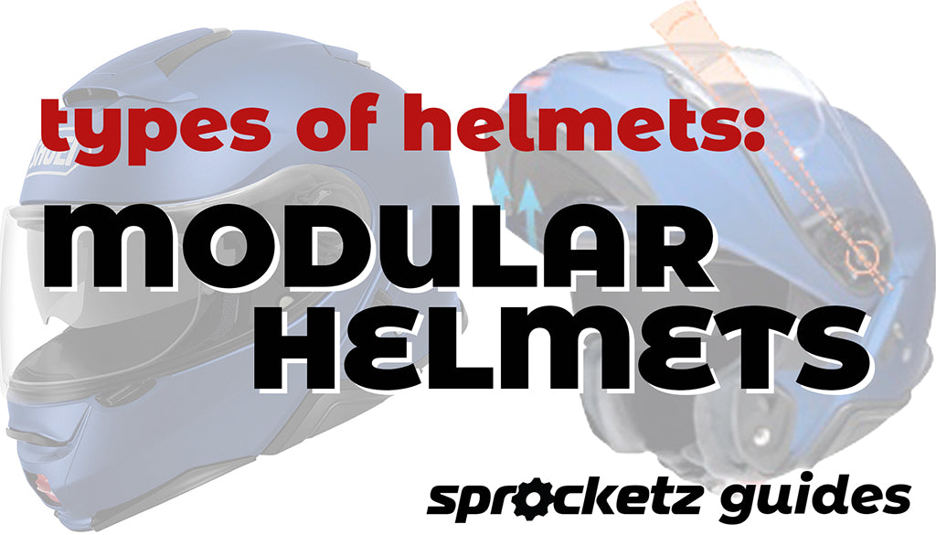 types of helmets - modular helmets - graphic