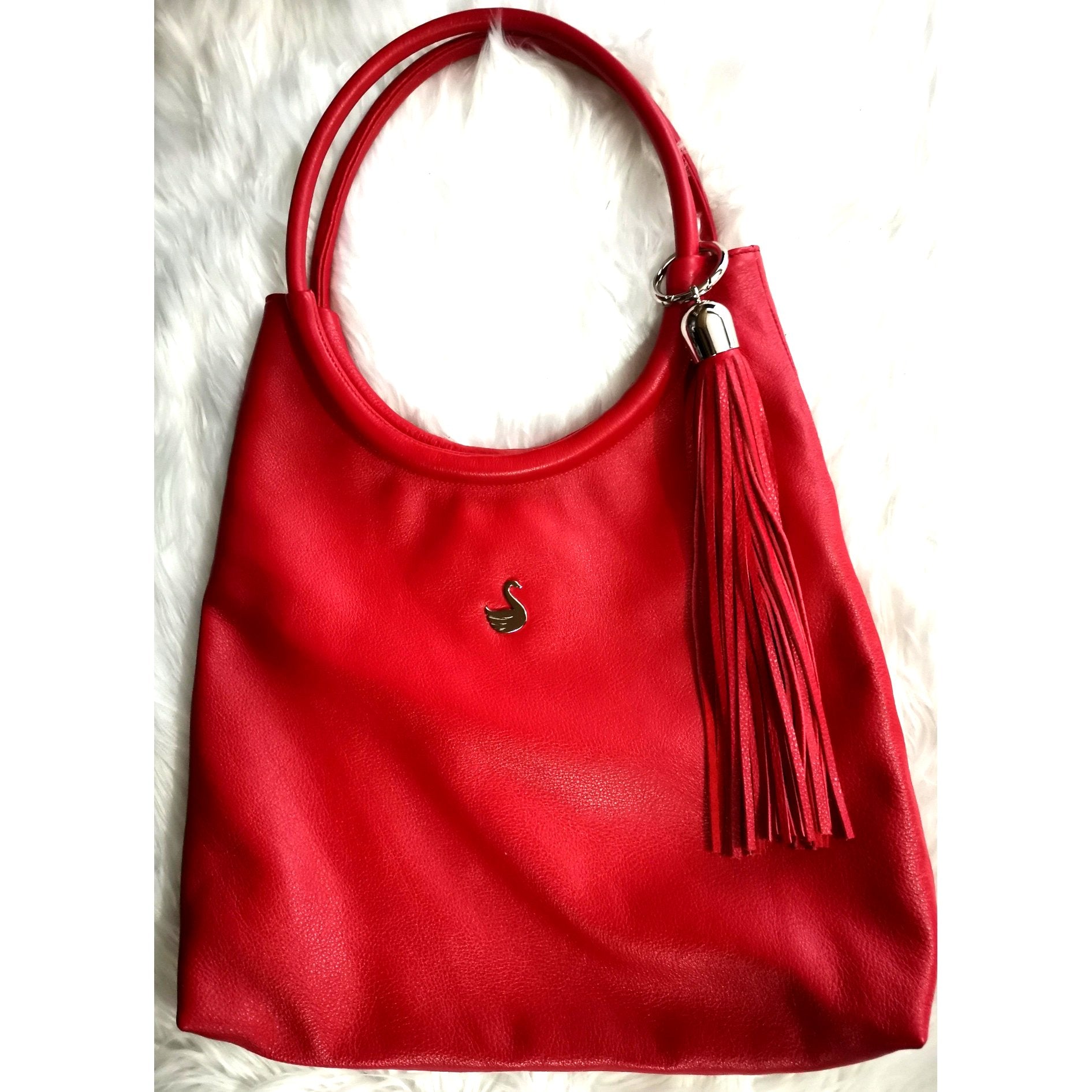 Black Swan Boho in Scarlett Red – Black Swan Handbags